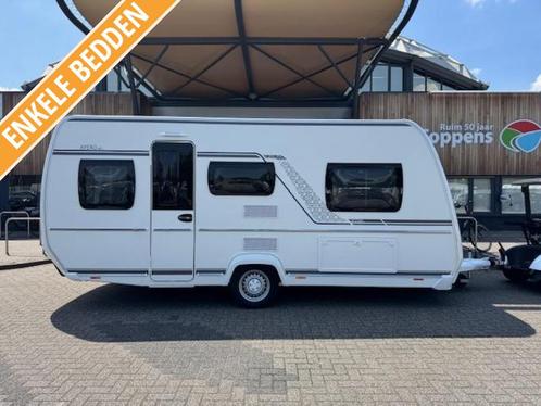 Fendt Apero 465 TG 2024 MOVER + THULE LUIFEL, Caravans en Kamperen, Caravans, tot en met 4, 1000 - 1250 kg, Treinzit, Fendt, 2 aparte bedden