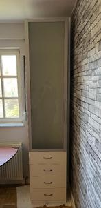 Kast met glazen deur en 4 schuiven, Ophalen, Zo goed als nieuw