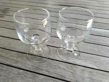 NEUF - Lot de 2 verres style coupe - H 12,5 cm - D 7,5 cm, Enlèvement