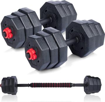 Halterset -  Verstelbare Dumbells en Barbell beschikbaar voor biedingen