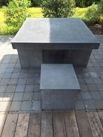 Tuinset polystone betonlook antraciet, Tuin en Terras, Tuinsets en Loungesets, Tuinset, Gebruikt, Ophalen