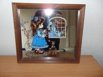 Retro spiegel Sarah Kay 23 x 25 cm beschikbaar voor biedingen