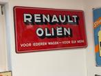 RENAULT emaille reclamebord, Ophalen of Verzenden, Gebruikt, Reclamebord