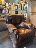 Echte leder zetel, Huis en Inrichting, Ophalen, Zo goed als nieuw