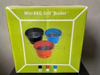 Mini BBQ Grill Bucket - Zwart, Tuin en Terras, Houtskoolbarbecues, Ophalen of Verzenden, Nieuw, Geen merk