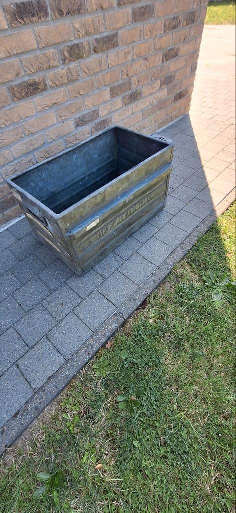 metalen industriële kisten, Doe-het-zelf en Bouw, Kratten en Dozen, Gebruikt, Bak of Kist, 50 tot 75 cm, 35 tot 50 cm, 40 tot 60 cm