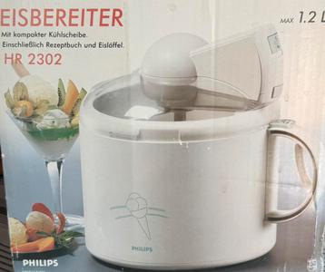 Sorbetière Philips–Vintage 1994 – 1,2 L avec boîte d’origine, Enlèvement, Utilisé, Élément de refroidissement
