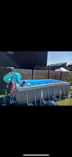 Intex zwembad 4m x 2m, Tuin en Terras, 300 cm of meer, Zo goed als nieuw, Rechthoekig, Ophalen