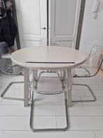 Ikea stoelen Tobias 4x evt. Met massief eikentafel, Huis en Inrichting, Stoelen, Vier, Kunststof, Gebruikt, Ophalen of Verzenden