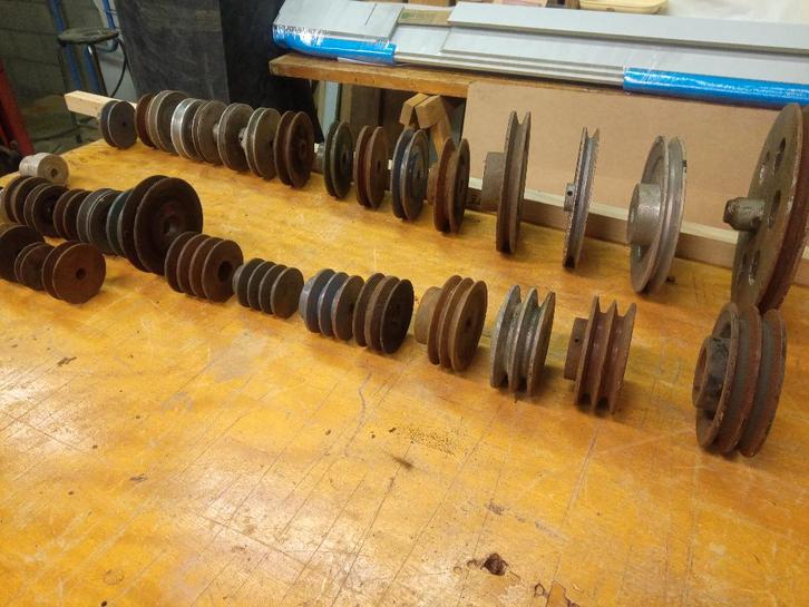 riemschijven, poulies, Doe-het-zelf en Bouw, Gereedschap | Machine-onderdelen en Toebehoren, Gebruikt, Ophalen