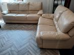 3 zits en een 2 zits in leder., Huis en Inrichting, Zetels | Zetels, Ophalen, Gebruikt