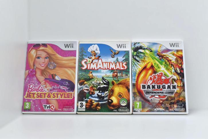 Wii TOP games | Simanimals - Bakugan - Barbie | 5 Euro, Games en Spelcomputers, Games | Nintendo Wii, Gebruikt, Ophalen of Verzenden