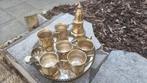 Service à thé/café arabe ancien en métal argenté, Antiquités & Art, Enlèvement ou Envoi
