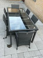 Table de jardin + 6 chaises, Ophalen, Gebruikt