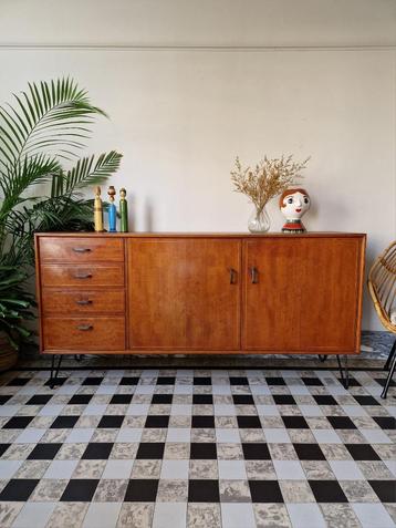 Vintage midcentury XL dressoir | buffetkast | kast retro beschikbaar voor biedingen