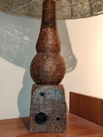 Pieter Groenveldt - imposante aardewerk lamp 1950's beschikbaar voor biedingen