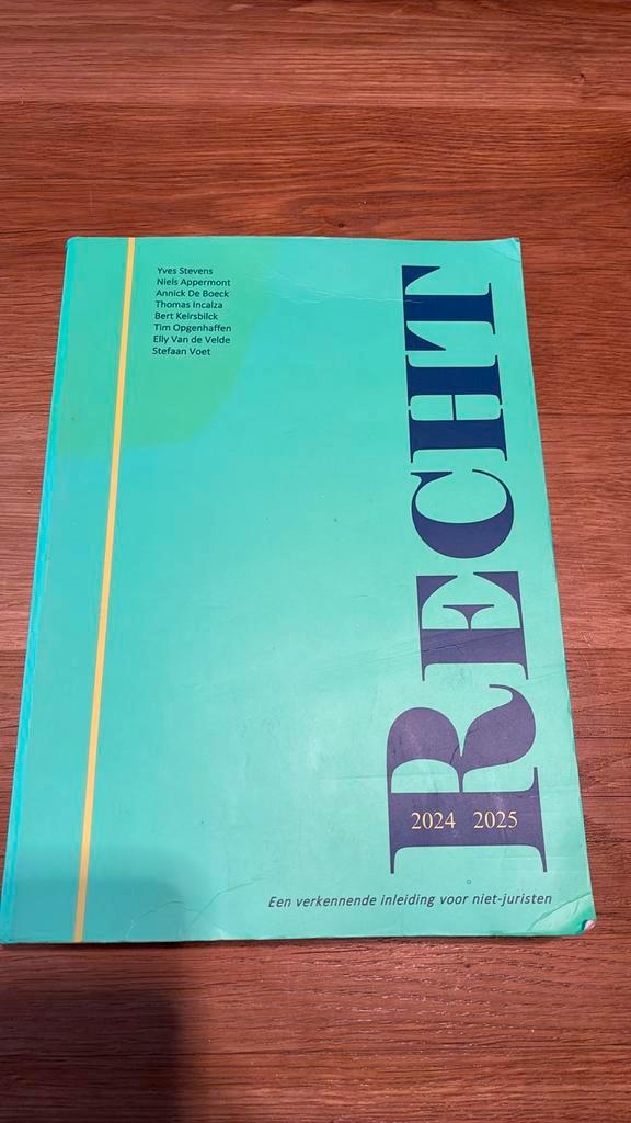 Inleiding tot het recht 2024-2025, Auto diversen, Handleidingen en Instructieboekjes, Ophalen