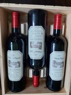 Chateau Vignol 2007 -  3 flessen Bordeaux in kistje, Frankrijk, Nieuw, Ophalen of Verzenden, Rode wijn