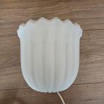 Vintage Glashütte Limburg Tulp glazen wandlamp, Ophalen of Verzenden