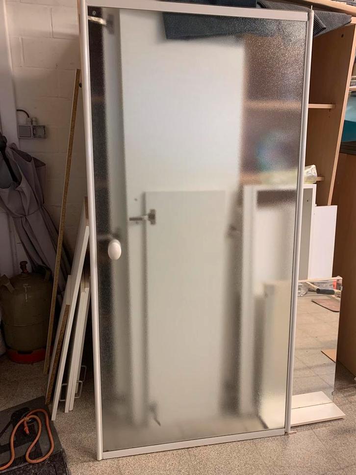 Grande porte de douche, Bricolage & Construction, Sanitaire, Utilisé, Verre, Enlèvement