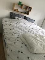 Bedframe/lattenbodem Brimnes Ikea te koop, Comme neuf, Enlèvement, 180 cm, Blanc