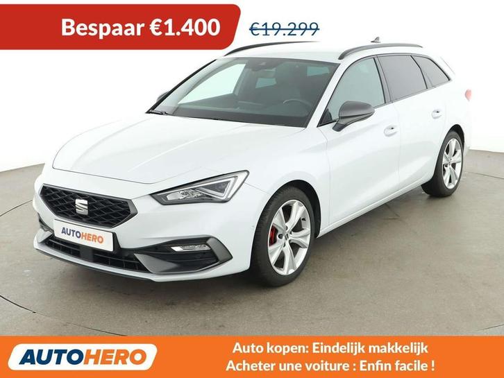 SEAT Leon 1.5 TSI ACT FR (bj 2021), Auto's, Seat, Te koop, Leon, ABS, Adaptive Cruise Control, Airbags, Airconditioning, Apple Carplay
