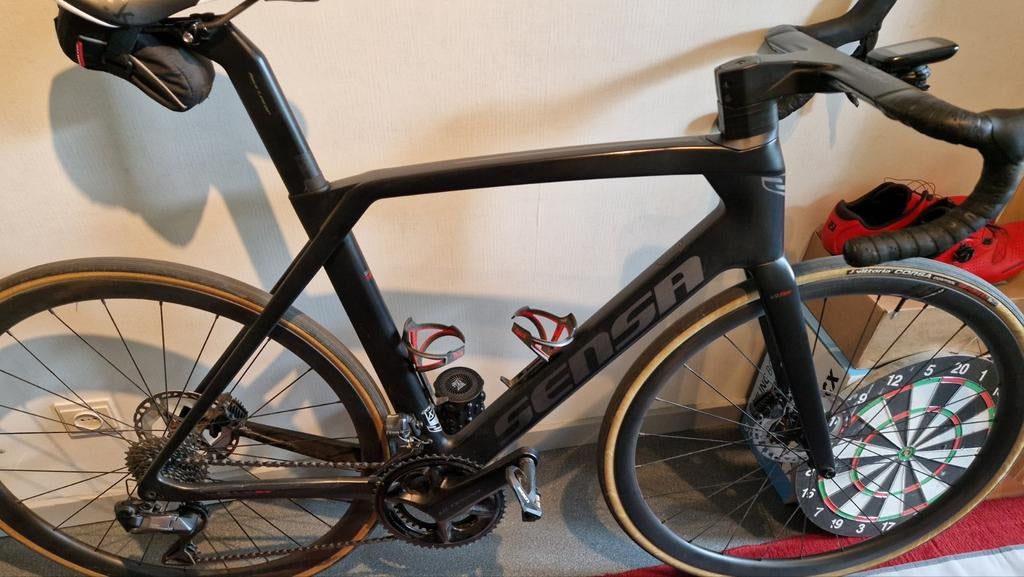 Sensa Giulia Evo Ultegra DI2 2x12 noir mat, Vélos & Vélomoteurs, Enlèvement