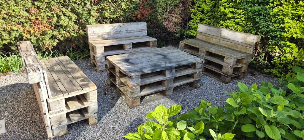 Tuin set van pallets gemaakt., Ophalen