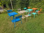Mooie nieuwe bistrotafels te koop in 4 kleuren, Jardin & Terrasse, Ensembles de jardin, Enlèvement