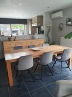 eetkamer te koop, Huis en Inrichting, Complete eetkamers, Ophalen, Gebruikt, 4 tot 6 stoelen