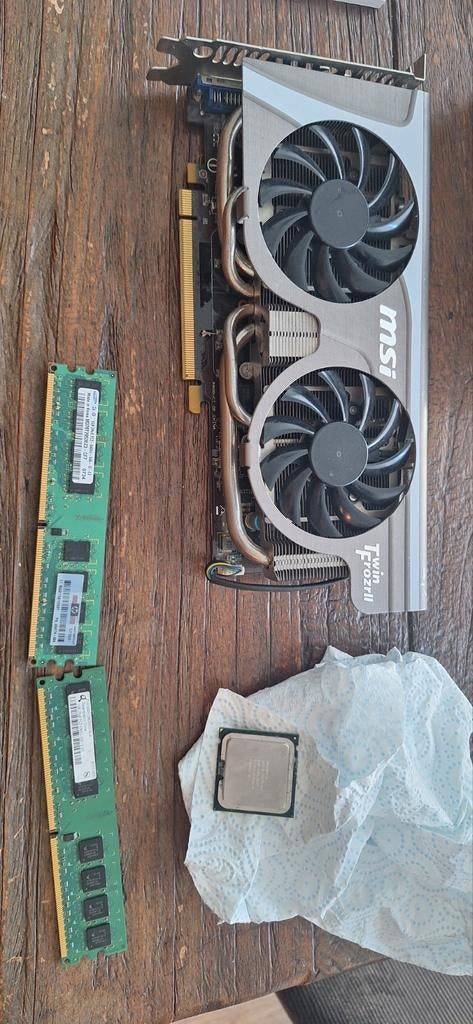 Set videokaart/gpu + ram + processor/cpu, Computers en Software, Videokaarten, Ophalen of Verzenden