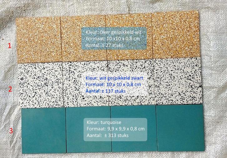 Gratis - Faience tegels klein formaat - nieuw, Doe-het-zelf en Bouw, Tegels, Nieuw, Wandtegels, Ophalen