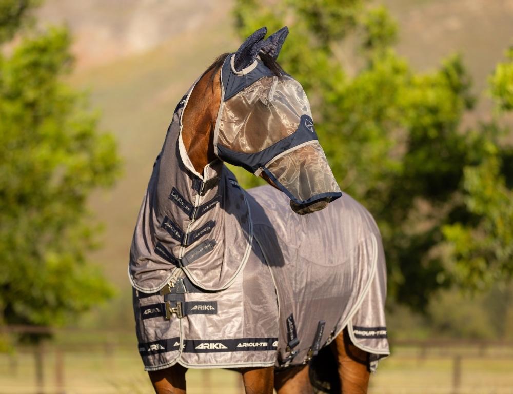 LeMieux Armour Shield Pro Vliegenmasker full Navy M+L+XL SAL, Nieuw, Ophalen of Verzenden, Blauw, Lemieux