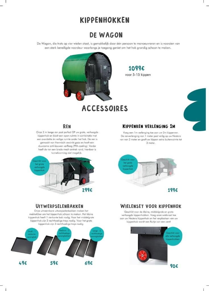Nestera kunststofkippenhokken: OP VOORRAAD KippenshopJordi, Dieren en Toebehoren, Ophalen of Verzenden, Nieuw