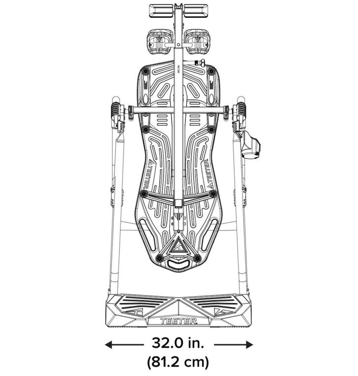 ModelLX9 Inversion Table, Sports & Fitness, Appareils de fitness, Comme neuf, Autres types, Dos, Métal, Enlèvement