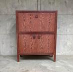 Sideboard Vintage Highboard Bar en Wengé 1970's, Antiquités & Art, Enlèvement