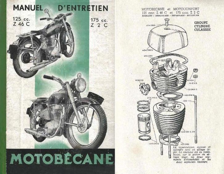 RTM 100-125-175cc MOTOBECANE & MOTOCONFORT en Français., Motos, Modes d'emploi & Notices d'utilisation, Enlèvement ou Envoi