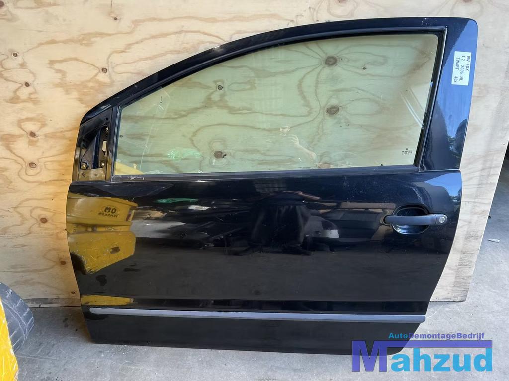 VW FOX ZWART Links deur portier 2003-2015, Auto-onderdelen, Carrosserie, Deur, Volkswagen, Gebruikt