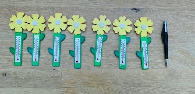 Thermometers in bloemvorm, Ophalen of Verzenden, Gebruikt, Binnenthermometer