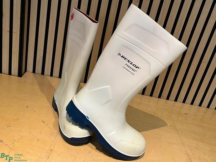 DUNLOP Nieuwe Purofort witte Laarzen Stalen Neus slagerij, Zakelijke goederen, Machines en Bouw | Onderdelen