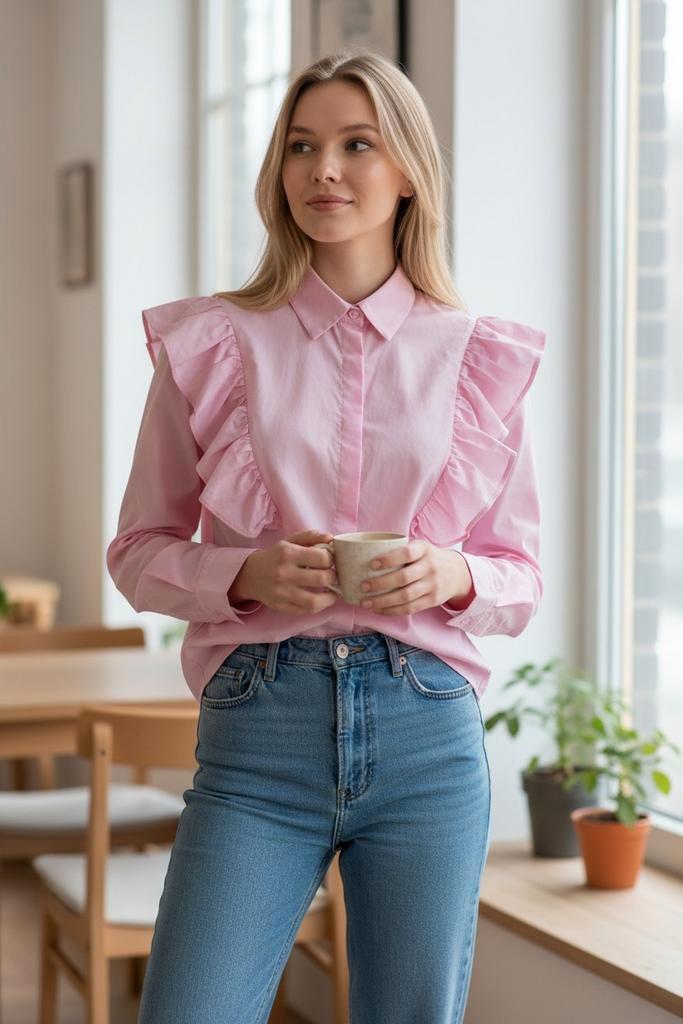 ✨️LOAVIES Blouse Maat S - Met BUNDELKORTING‼️✨️, Kleding | Dames, Blouses en Tunieken, Zo goed als nieuw, Maat 36 (S), Roze, Ophalen of Verzenden