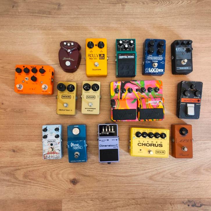 Uitdunning Effecten - Ibanez, MXR, Boss, en meer!, Musique & Instruments, Effets, Comme neuf, Chorus, Delay ou Écho, Distortion, Overdrive ou Fuzz