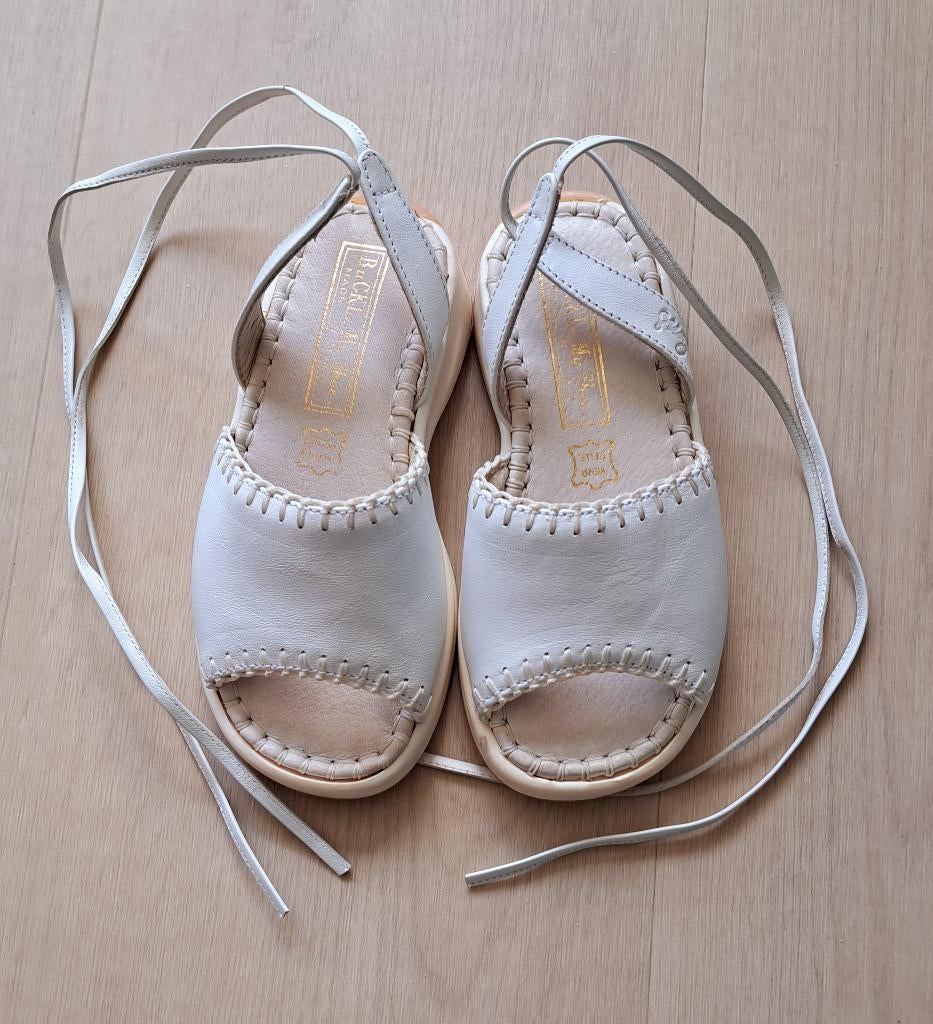 Lederen sandalen maat 27, Schoentjes, Meisje, Ophalen of Verzenden, Zo goed als nieuw