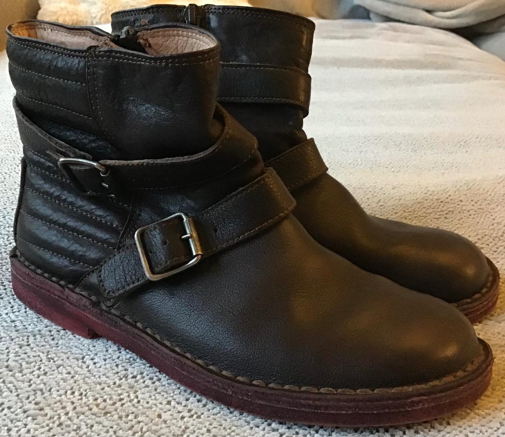 Donkerbruine leren laarsjes Fred&Ginger maat 35, Kinderen en Baby's, Kinderkleding | Schoenen en Sokken, Meisje, Ophalen of Verzenden