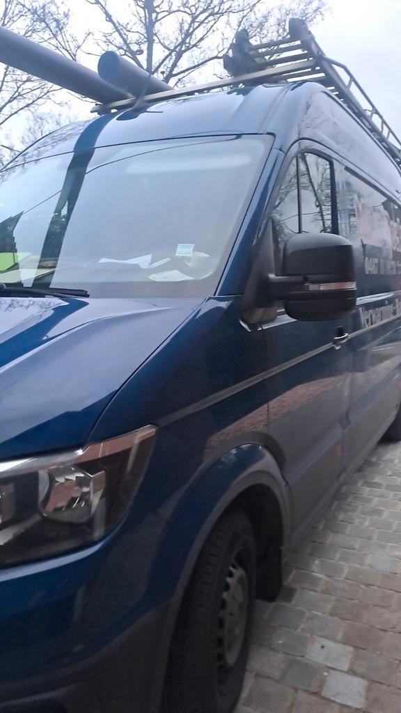 Volkswagen crafter 2018, Auto's, Bestelwagens en Lichte vracht, Particulier, Volkswagen, Blauw, Blauw, Ophalen