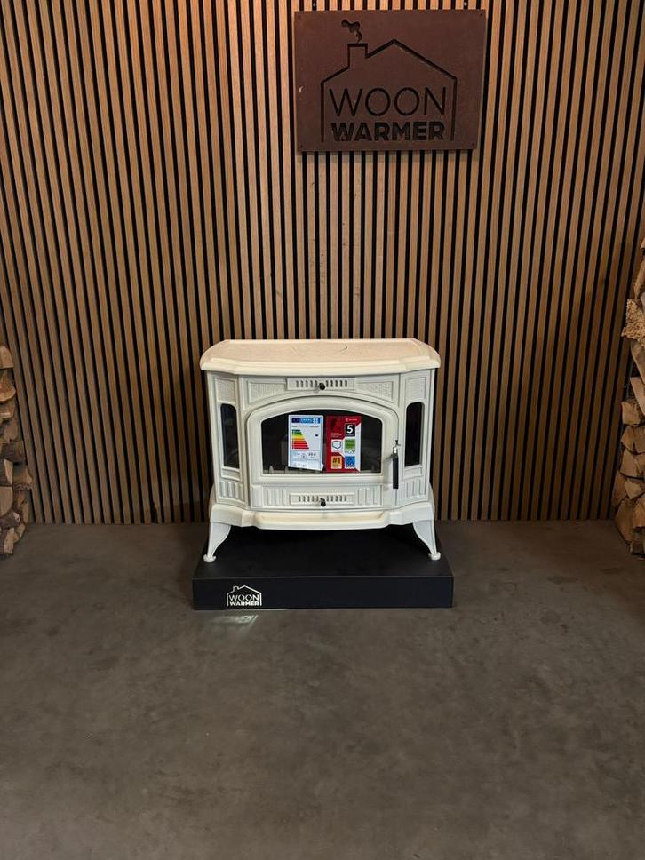 26051 Poêle à bois en fonte Beige koza k9, Maison & Meubles, Poêles, Neuf, Autoportant, Poêle à bois, Bois, Enlèvement