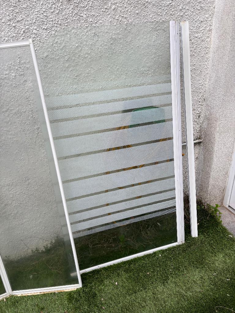 Douchescherm voor op bad,badscherm, Doe-het-zelf en Bouw, Ophalen, Gebruikt, Glas, Bad