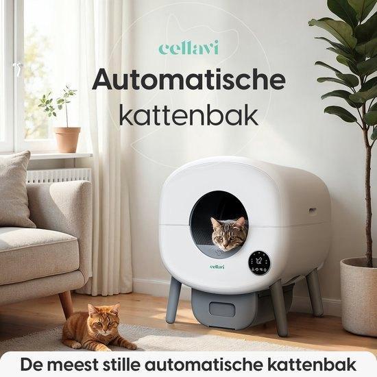 Automatische zelfreinigende kattenbak van Cellavi (NEO-B), Animaux & Accessoires, Bacs à litière, Comme neuf, Fermé, Autonettoyant