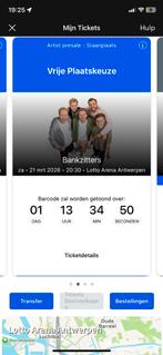 Ticket bankzitters, Tickets & Billets, Mars