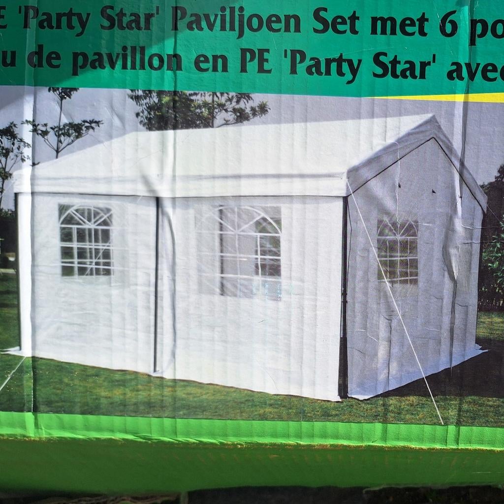 Partytent 4 x 4, Ophalen, Partytent, Zo goed als nieuw, 4 tot 6 meter